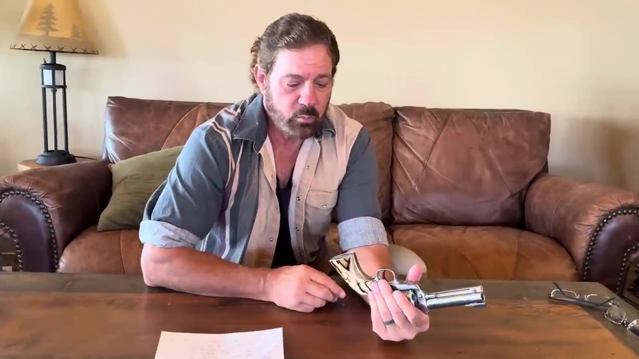 Humbling 44 Magnum gift from Jeff hoover with 10K year old MASTADON IVORY stocks.