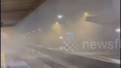 Storm Ingrid Bombards Dawlish Railway – Gigantic Waves Crash Over Tracks and Flood Station