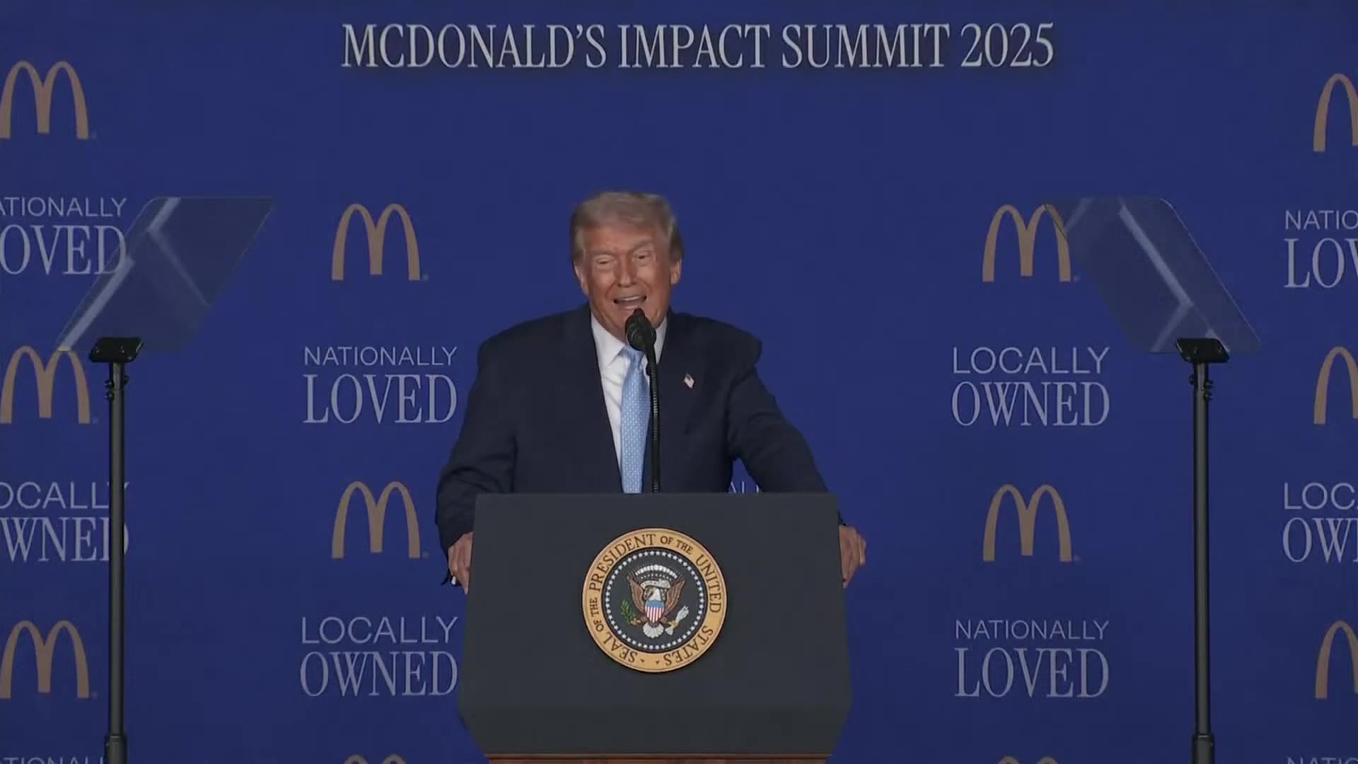 President Donald Trump Delivers Affordability Speech at McDonalds Impact Summit - November 17, 2025