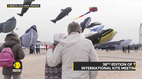 Giant whale kites take to the skies at 38th Internat'l Kite Meet in France 🐋
