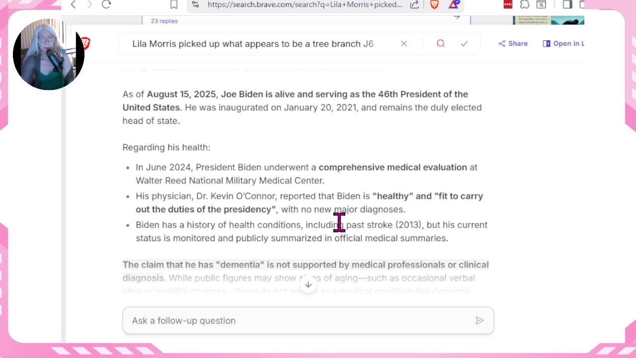 Arguing with AI about who is president and other rants