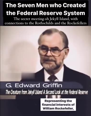 The Seven Men who created the Federal Reserve System