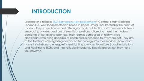 Looking for the best EICR Services in New Beckenham