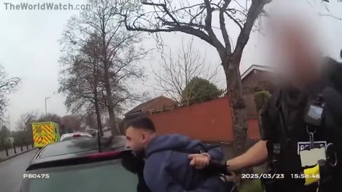 Arrest of Saaed Ali After He Stabbed A Woman In Luton, UK