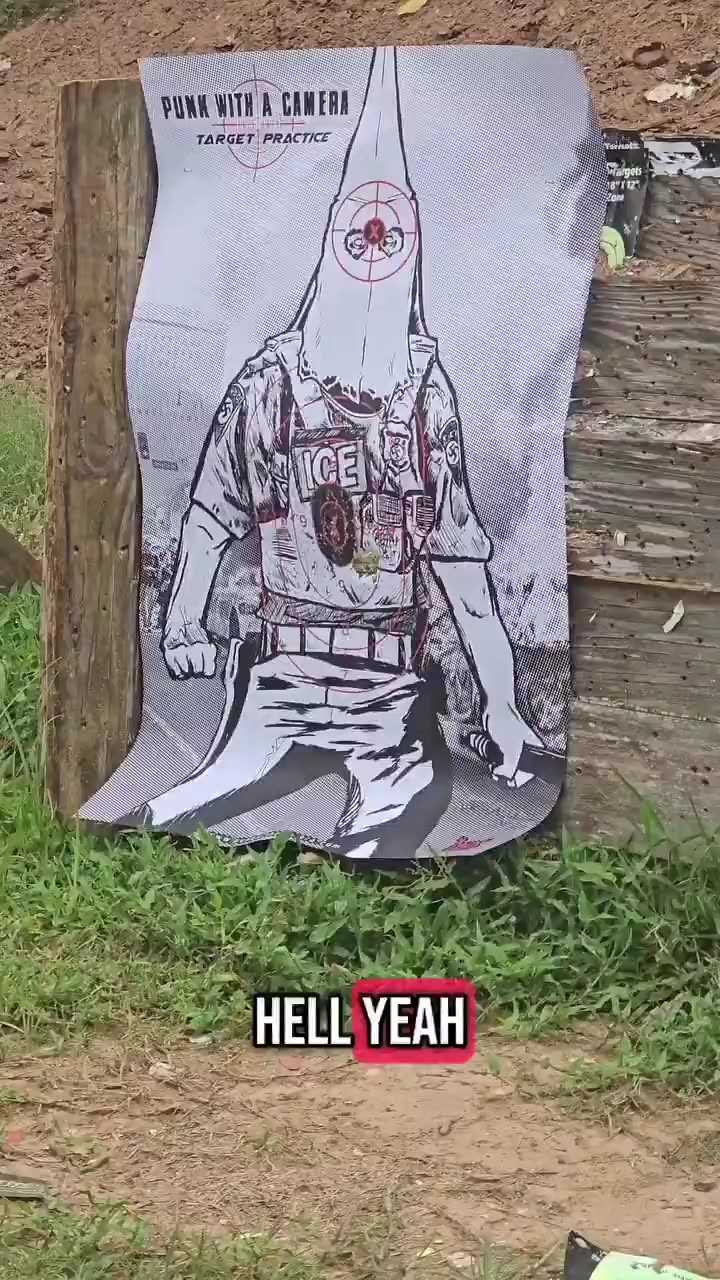 Liberal terrorlsts are now shooting ICE agents on range targets..