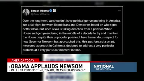 Obama backs Newsom's redistricting plan despite past anti-gerrymandering stance