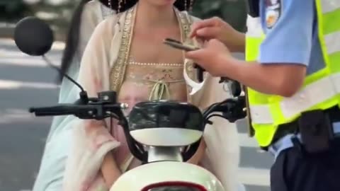 🚨👑 Traditional Chinese Princesses Face Police in Hilarious Helmet Fail | FunFM