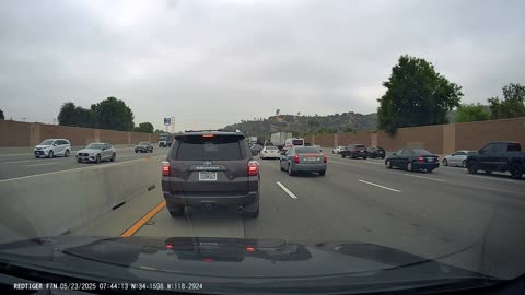 Middle Car Isn't Touched in I-5 Accident