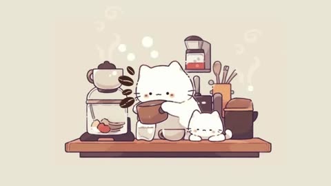 Coffee Lofi ☕1 Hour Cafe Song 🎵 Stream cafe ✨cute & relaxing music 🍪 Make Your Day Better