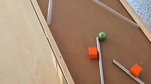 Wooden track ball, cool gameplay tutorial, the focus of the circle of friends!