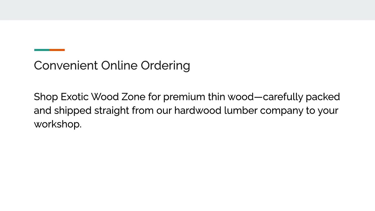 Explore premium thin lumber at Exotic Wood Zone