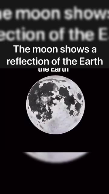 The Moon Shows a Reflection of the Earth