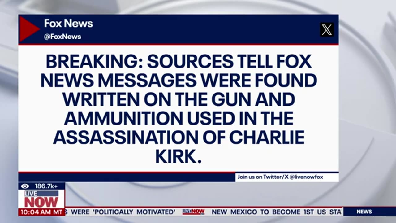 FBI reports Charlie Kirk shooting