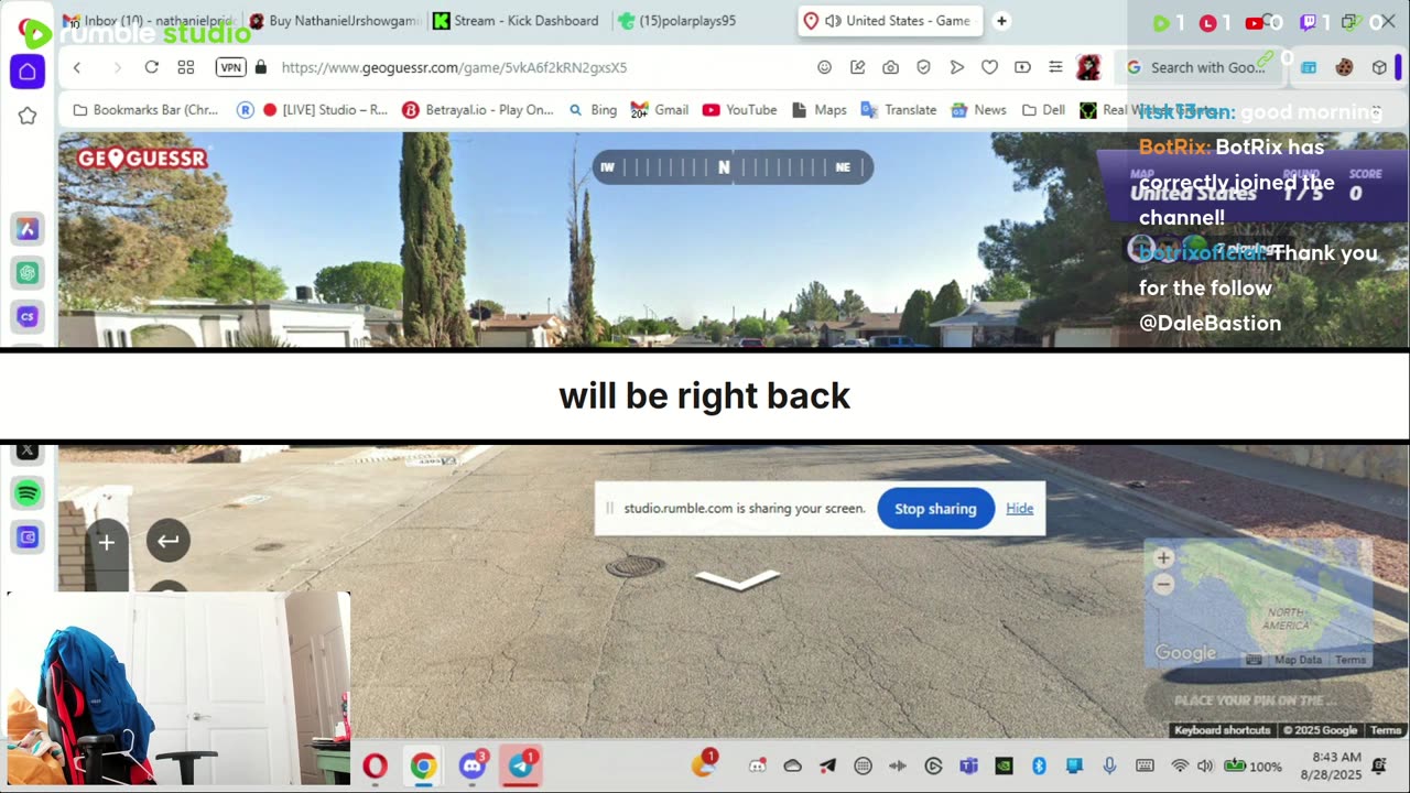 Well doing a travel thing again in geo guesser since another thing on my system kills internet