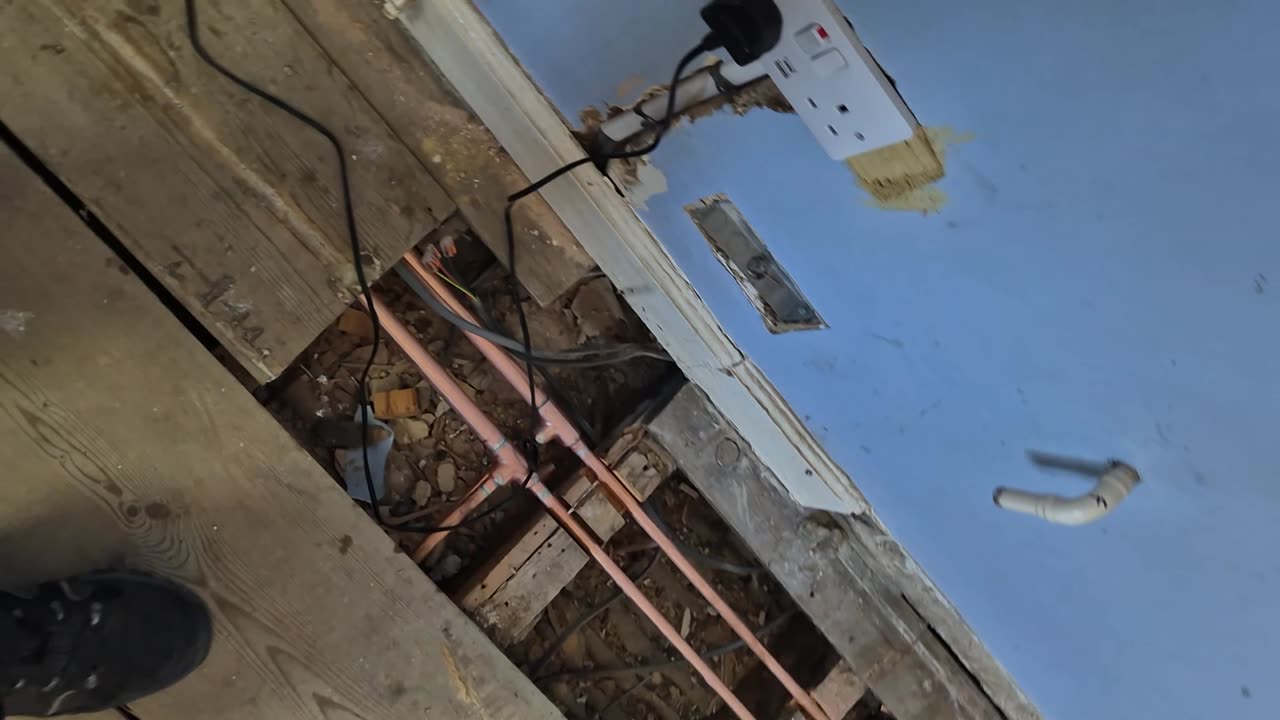 Bathroom piping
