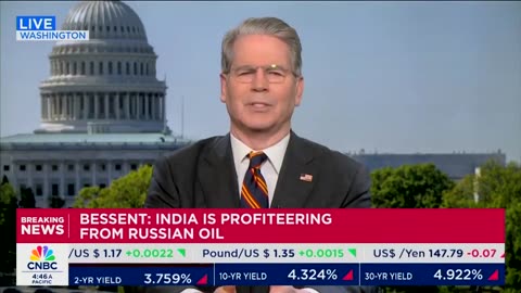 Sec Scott Bessent: India is profiteering off the Ukraine War in the billions