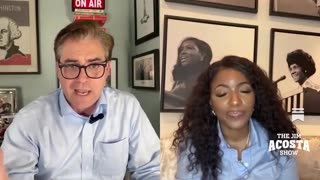 Jim Acosta suggests to Jasmine Crockett that President Trump might arrest her.