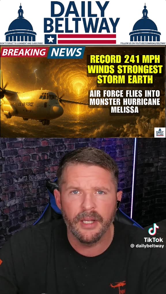 Breaking⛔️RECORD 241 MPH WINDS STRONGEST STORM EARTH AIR FORCE FLIES INTO MONSTER HURRICANE MELISSA