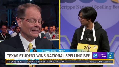 W-I-N-N-E-R: Texas student takes top prize at Scripps National Spelling Bee