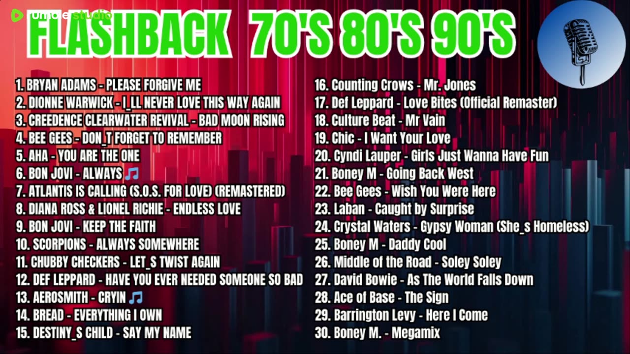 Oldies songs - the best of music - from the 60s, 70s, 80s and 90s18 Live from Rumble Studio