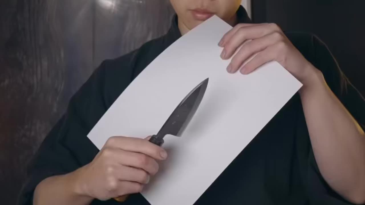 | sharpened a daba knife on each roughness of whetstone and compared the cuts.