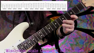 Mixolydian scale (chained 3 note pattern)