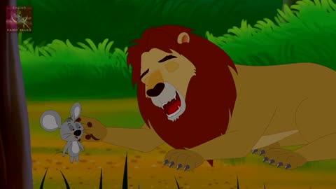 The_Lion_and_the_Mouse_in_English_