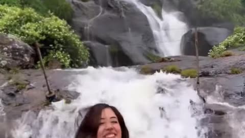 Beautiful waterfall in Munnar, Kerala ｜ Monsoon in Kerala #travelshorts