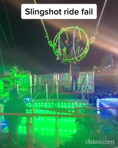 Slingshot Ride FAIL (*language warning*)