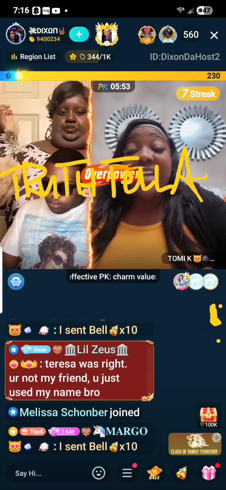 DIXON LIVE ON MADAM LO HEAD LINES QUEEN TOMIKAY