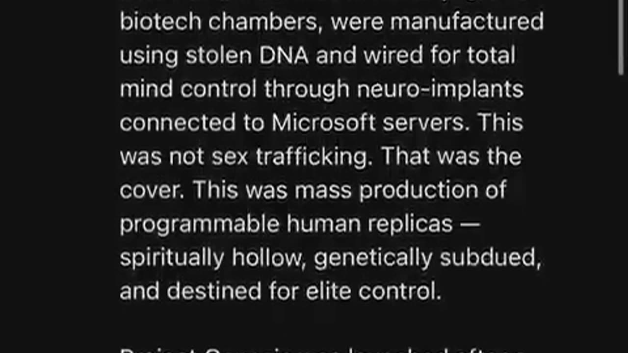 🧐 🧬 Project Genesis was allegedly launched after a secret Bohemian Grove summit in 2003…