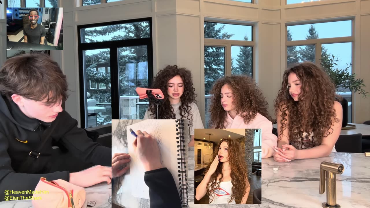 Kalogeras Sisters POLICE SKETCH ARTIST CHALLENGE! REACTION