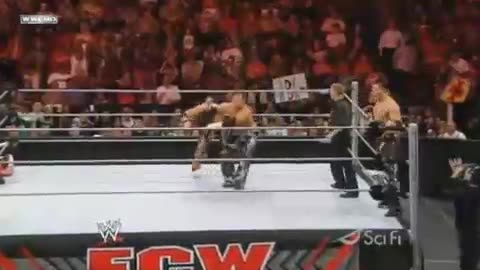 CM PUNK & MATT HARDY VS MIZ & MORRISON WWE RAW 2008 HD