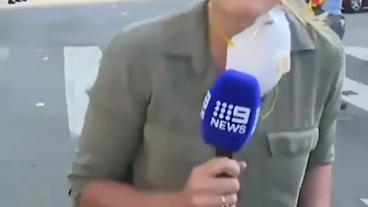 Australian Reporter Calling The Riots In LA A Protest Gets Shot In The Leg With A Rubber Bullet