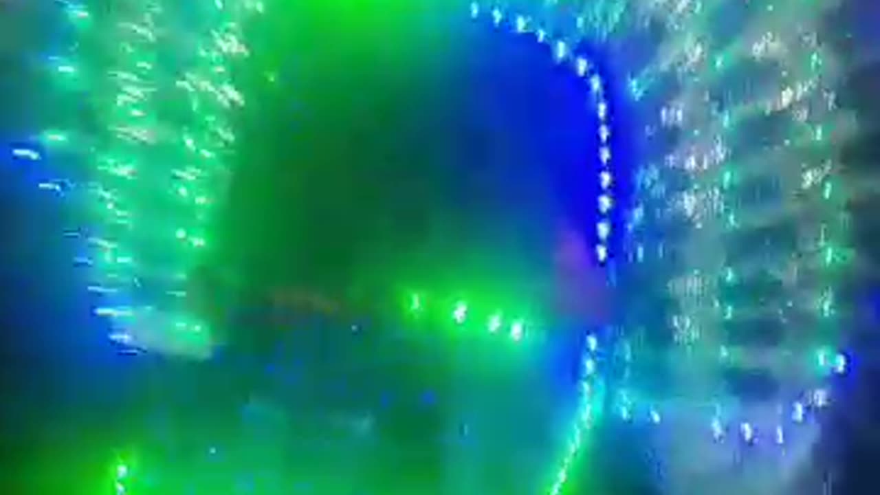 Light dance on the street