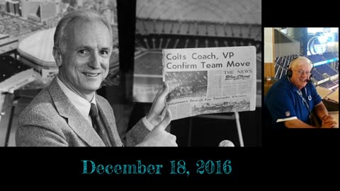 December 18, 2016 - Bob Lamey Announces the Death of Former Indianapolis Mayor Bill Hudnut