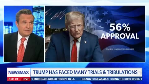 President Trump's approval rating now stands at 56%, which is higher than even Ronald Reagan at the same point in his second term.