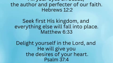 Focus on God