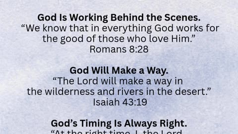 God has the Final Say