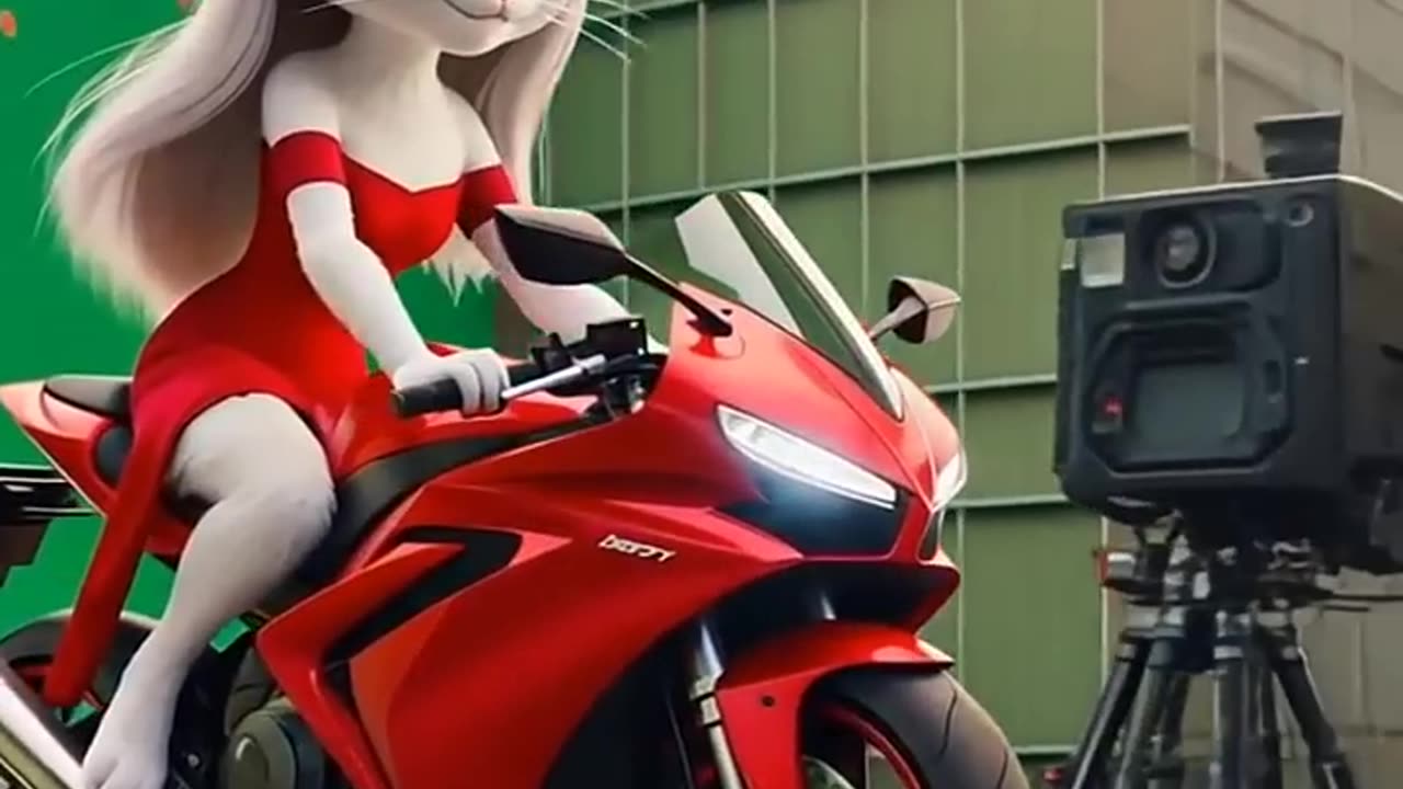 Cute Kitten of Cat is doing Makeup for the First Time