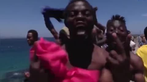 Pedro Sanchez is flooding Spain and Europe with fake male asylum seekers.