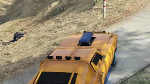 GTA V 121 running over Michael with the Duke O'Death Crash💥