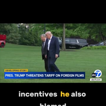 Trump Blames Foreign Incentives for Hollywood's Decline