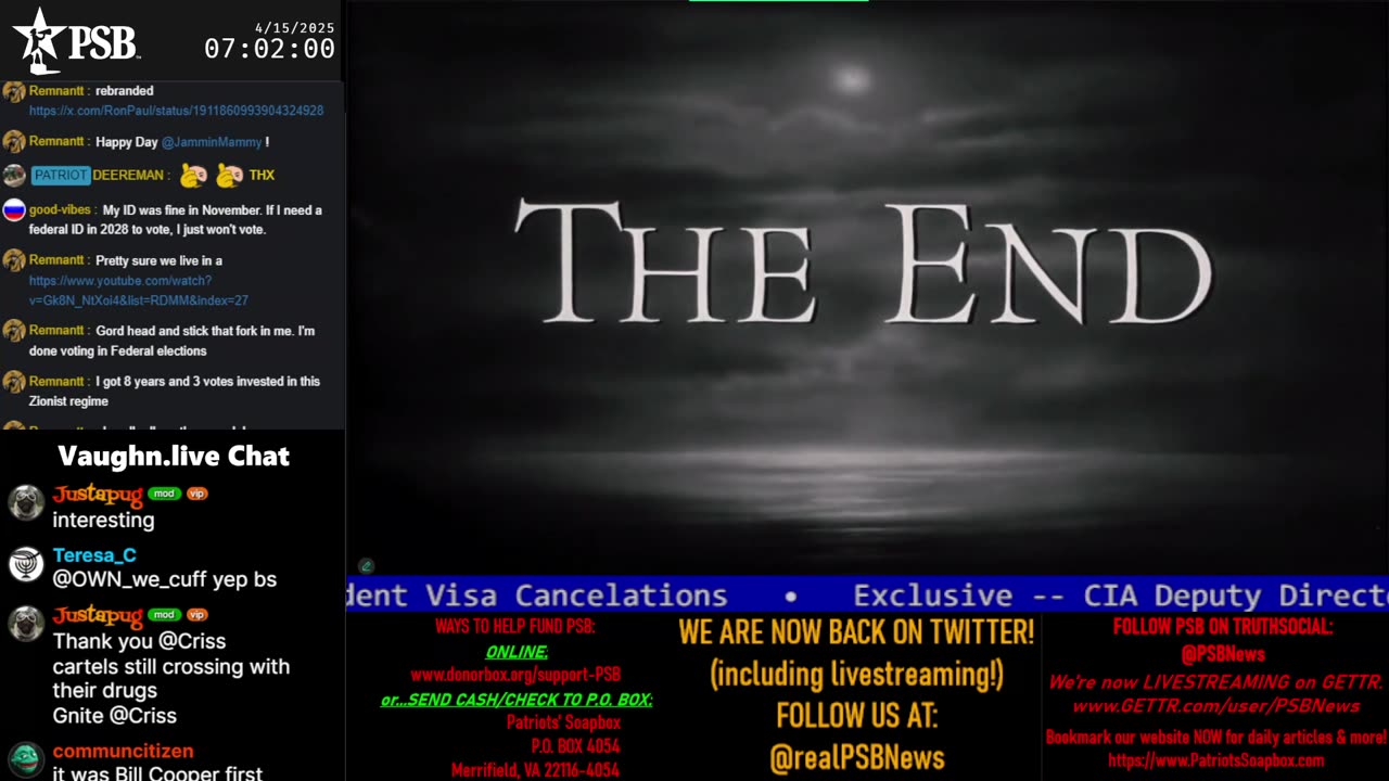 2025-04-15 07:00 EDT - Patriots Soapbox AM: with MykelJaye