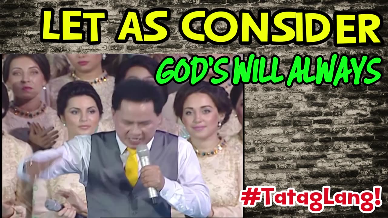 LET AS CONSIDER GOD'S WILL ALWAYS - PACQ