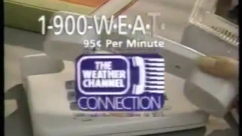 The Weather Channel - 1-900-WEATHER Promo (1993)