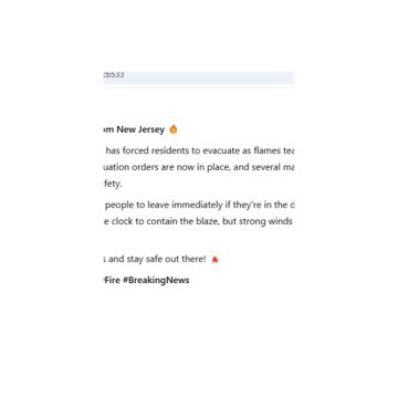 New Jersey on Fire: Mandatory Evacuations & Road Closures!