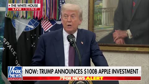 Apple is investing $600 billion, that's a 'B' in the United States
