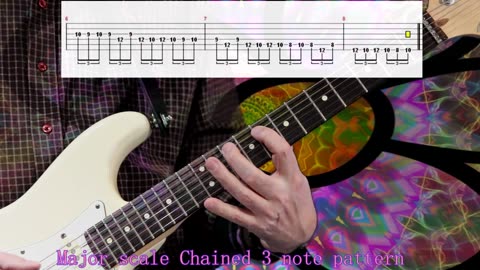Major scale (chained 3 note pattern)