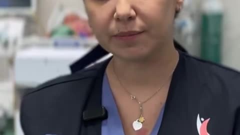 Italian doctor Tiziana Ruggio, working at Nasser Hospital in Khan Younis